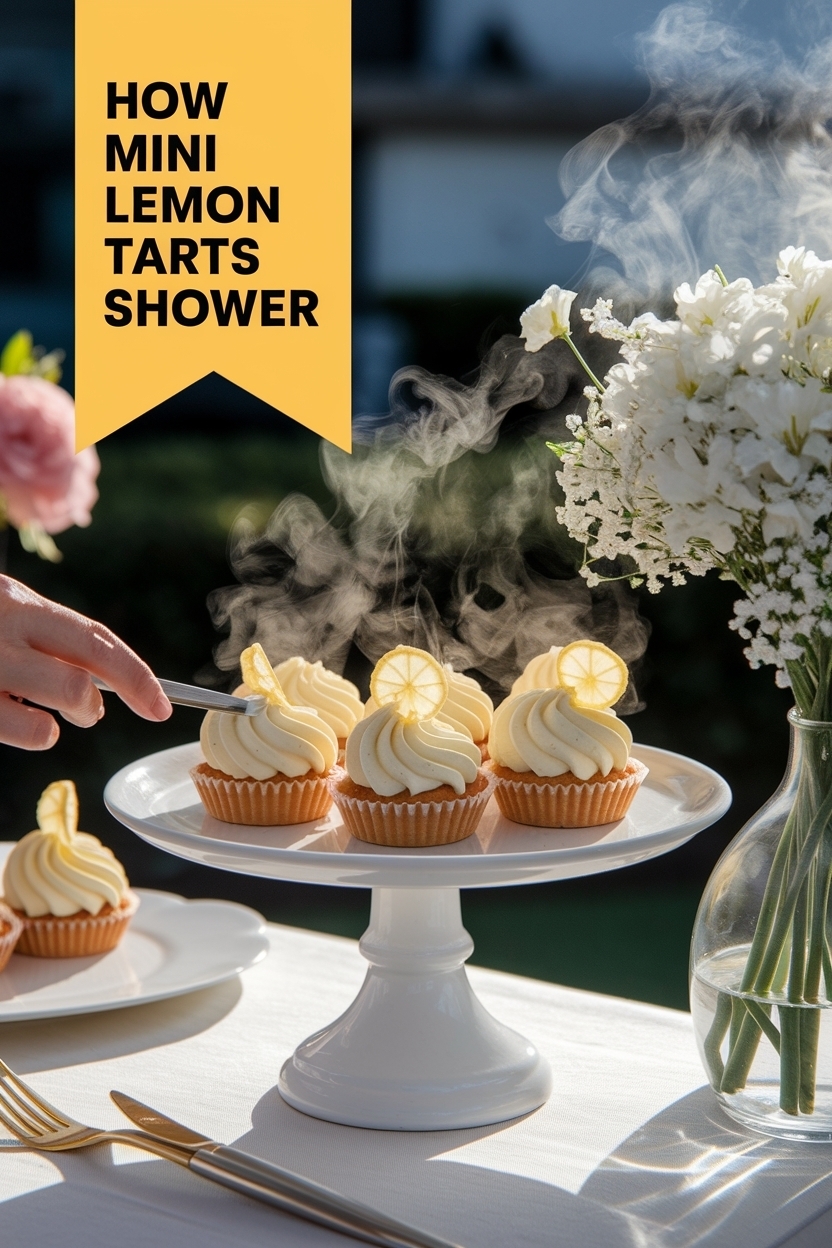mini lemon tarts bridal shower