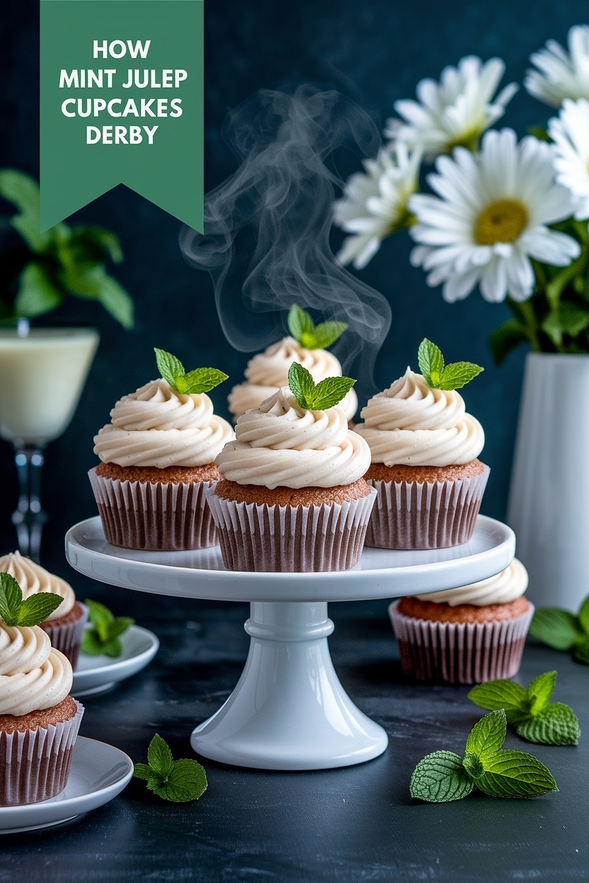 mint julep cupcakes derby