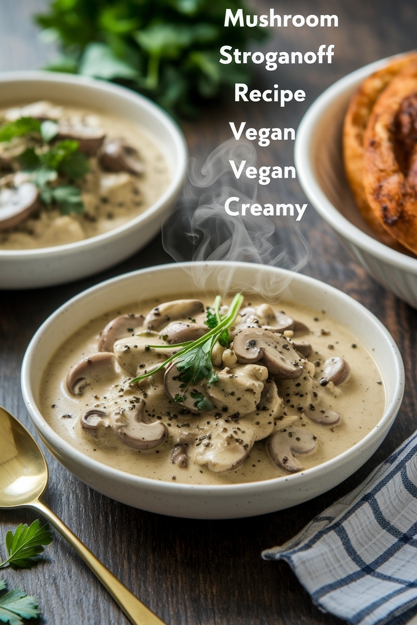mushroom stroganoff recipe vegan creamy