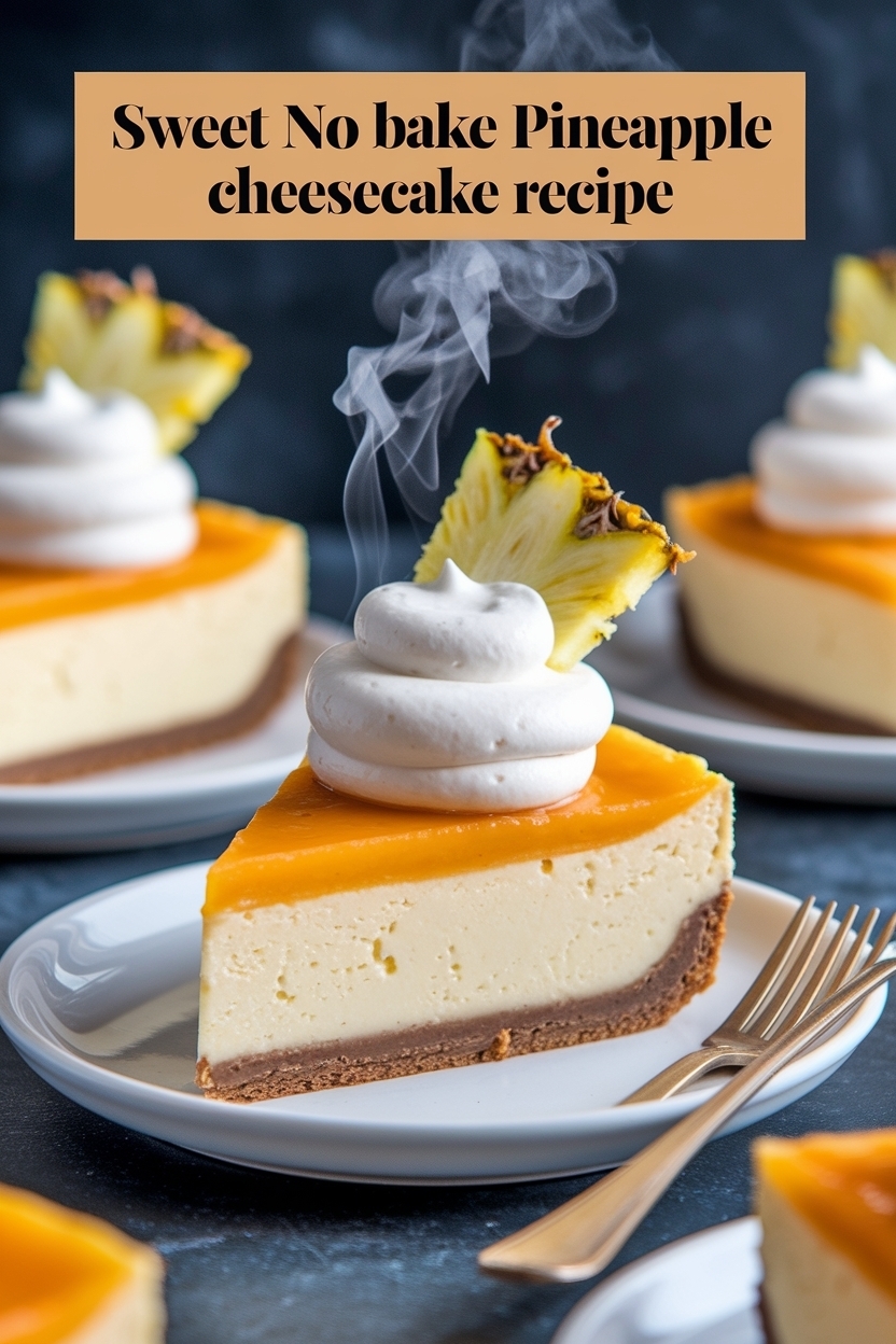 no bake pineapple cheesecake recipe