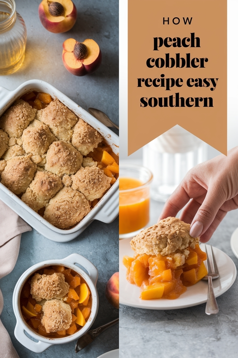 peach cobbler recipe easy southern