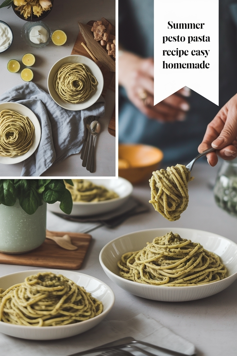 pesto pasta recipe easy homemade