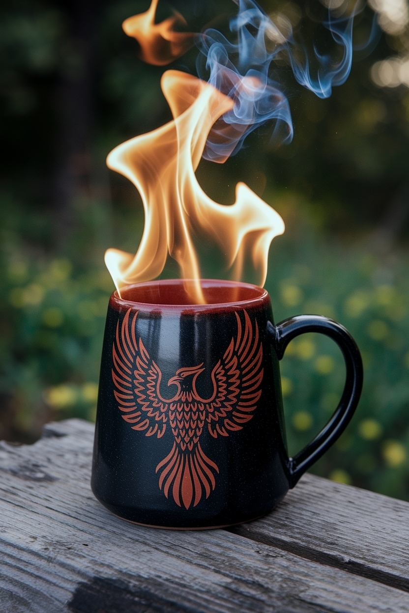 ## Discover the Beauty of Phoenix Mug: Ceramic Fire Artistry