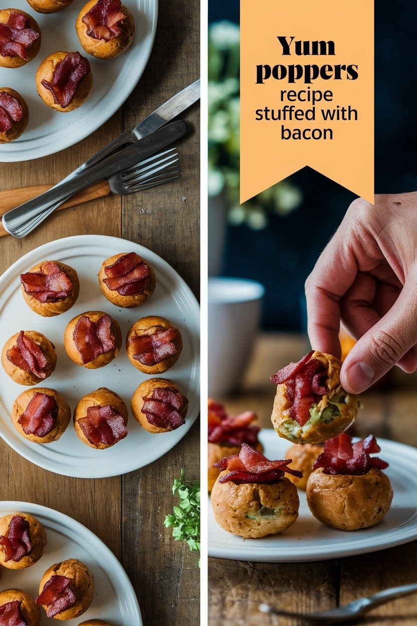 poppers recipe stuffed with bacon