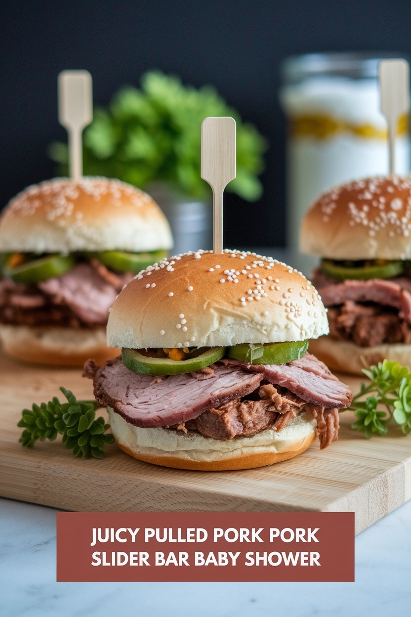 pulled pork slider bar baby shower