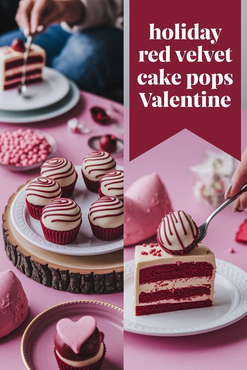 red velvet cake pops valentine