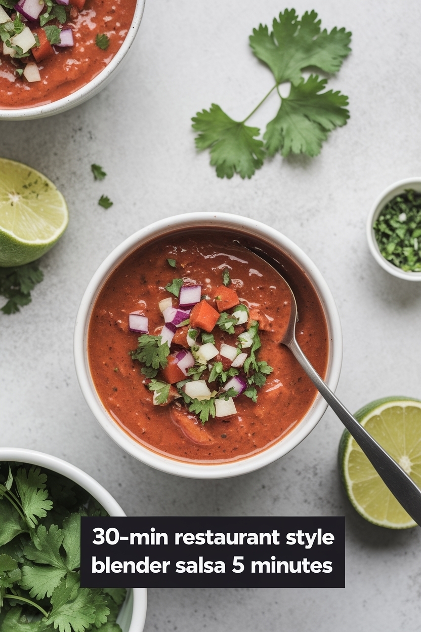 restaurant style blender salsa 5 minutes