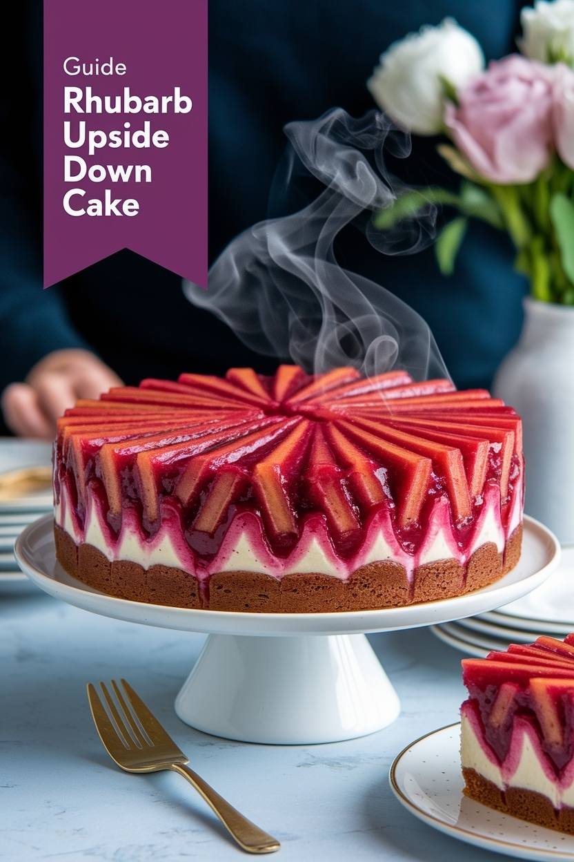 rhubarb upside down cake