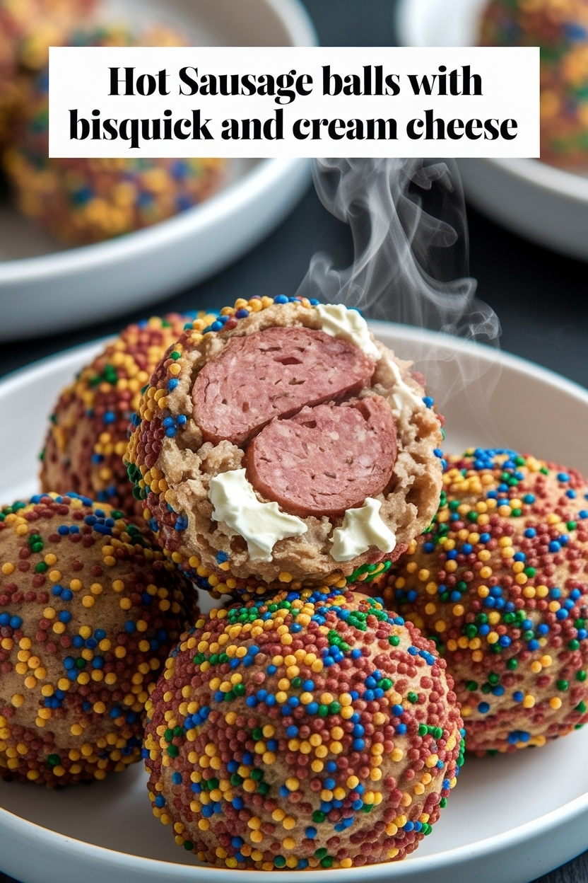 sausage balls with bisquick and cream cheese