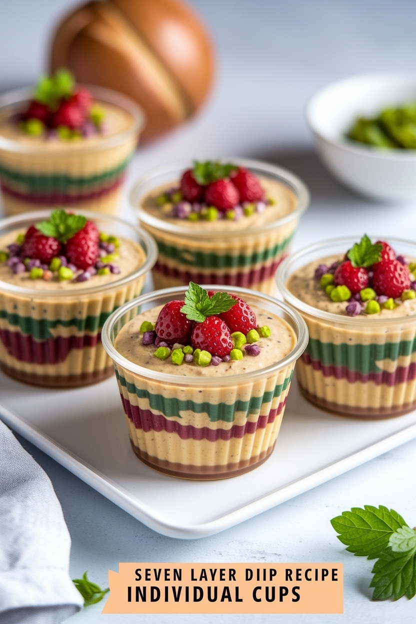 seven layer dip recipe individual cups