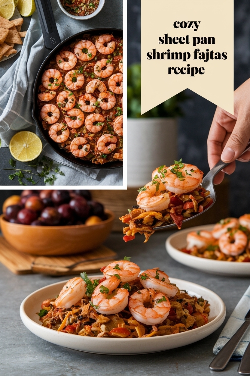 sheet pan shrimp fajitas recipe