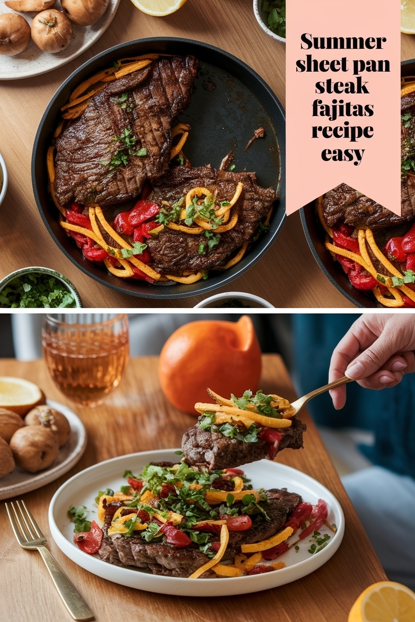 sheet pan steak fajitas recipe easy