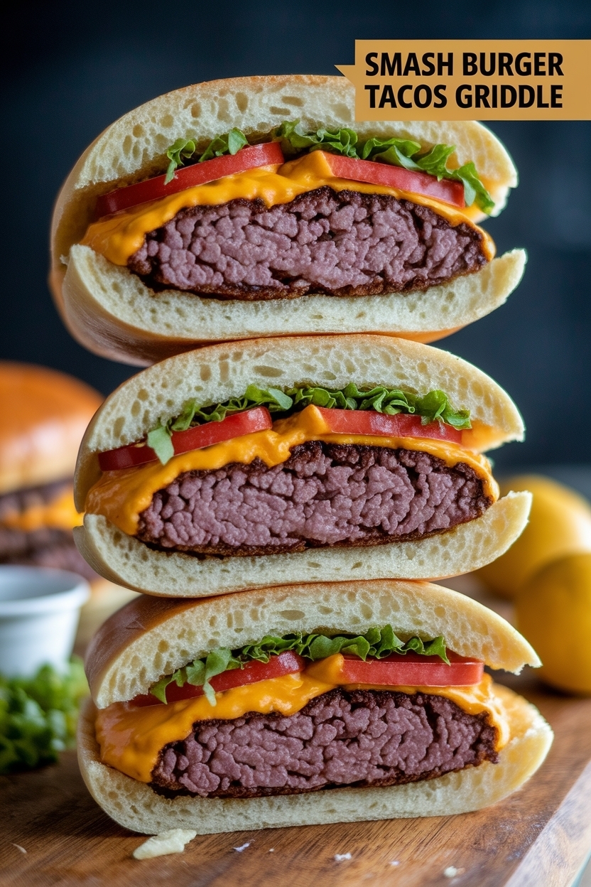 smash burger tacos griddle