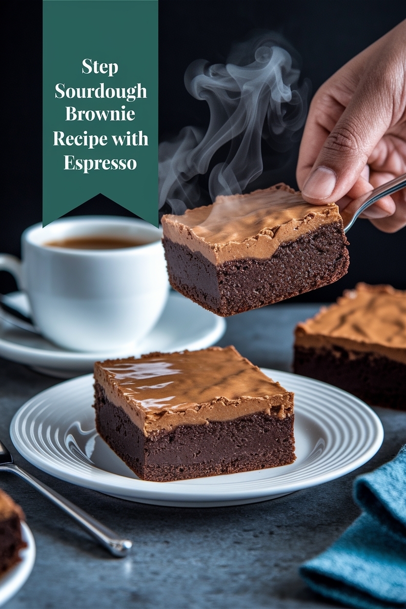 sourdough brownie recipe with espresso