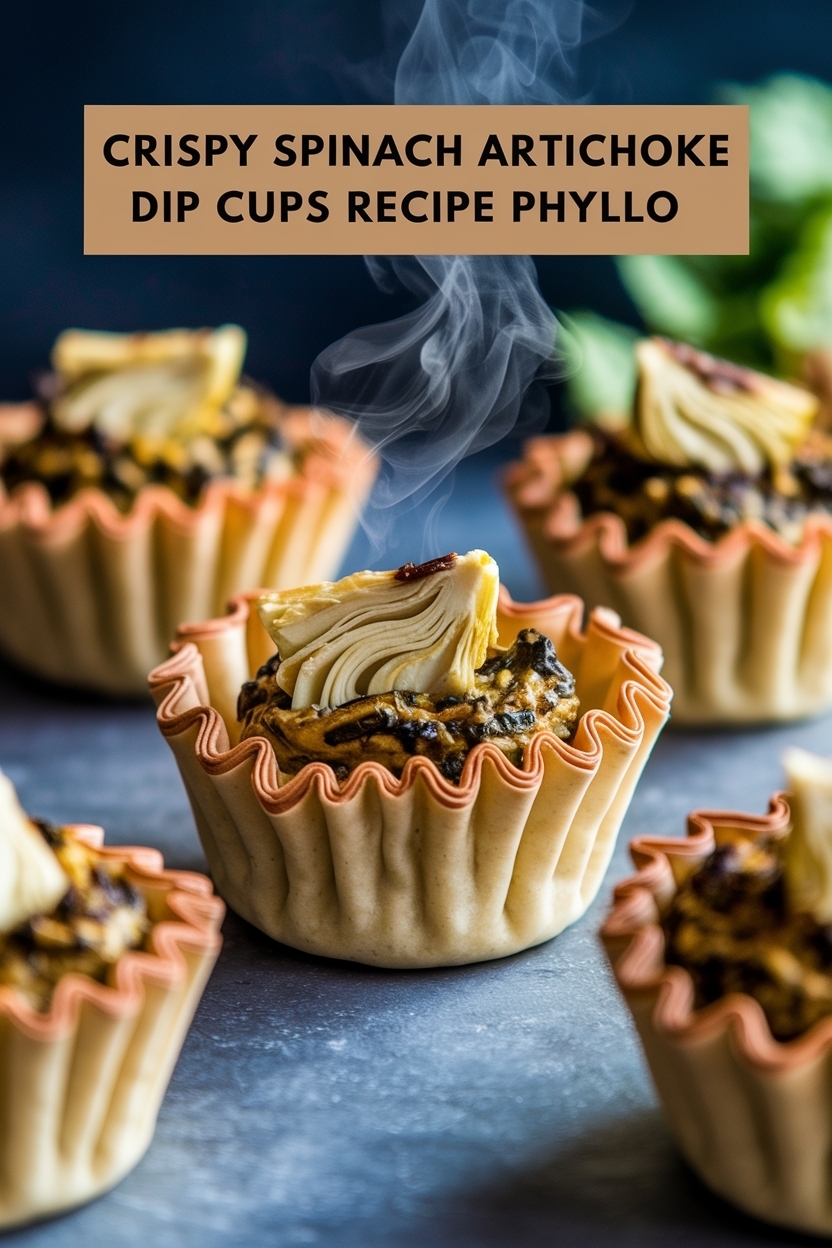spinach artichoke dip cups recipe phyllo
