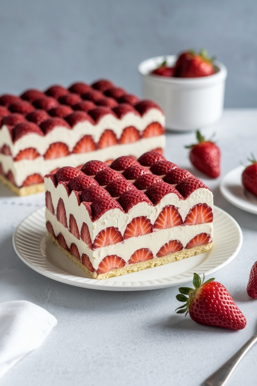 strawberries and cream tiramisu recipe