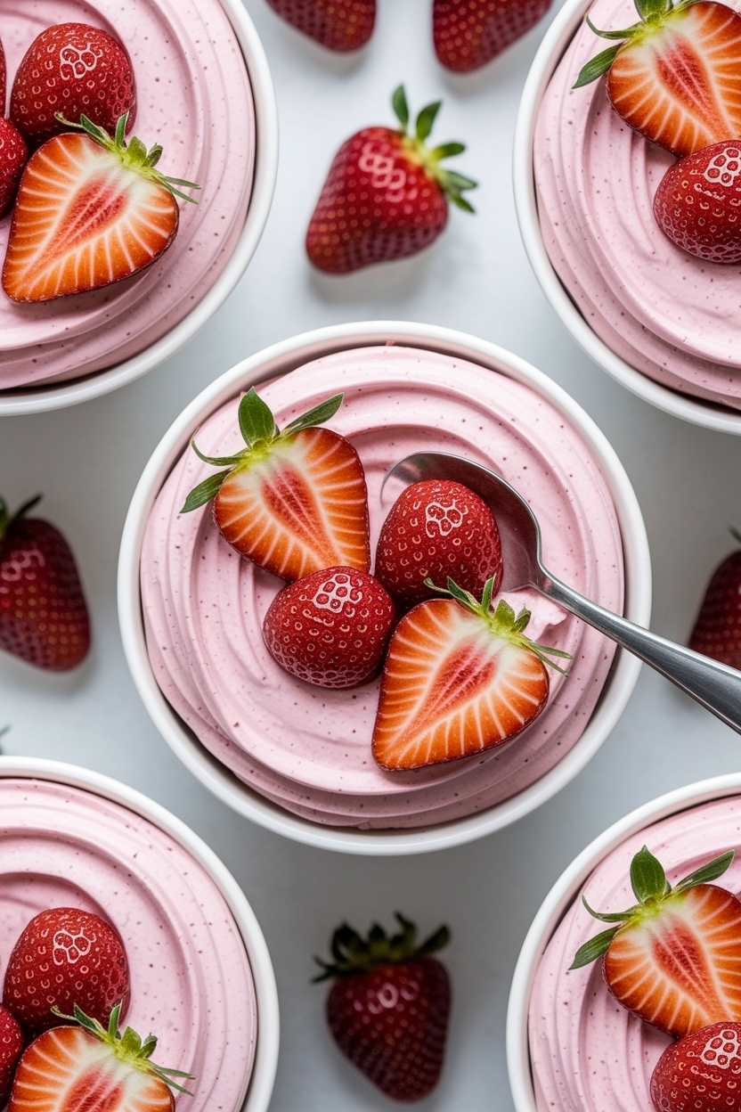 strawberry cheesecake dip no bake