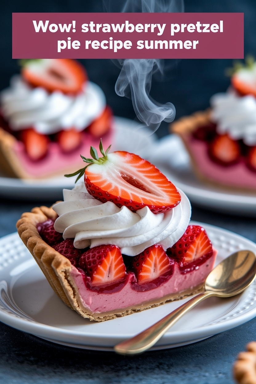 strawberry pretzel pie recipe summer