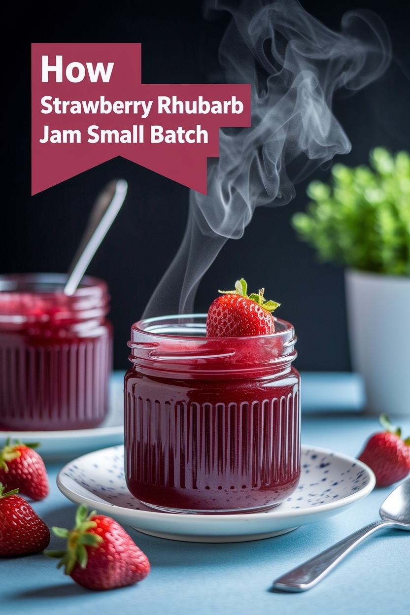 strawberry rhubarb jam small batch