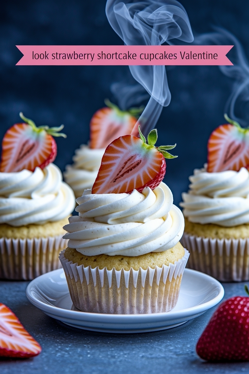 strawberry shortcake cupcakes valentine