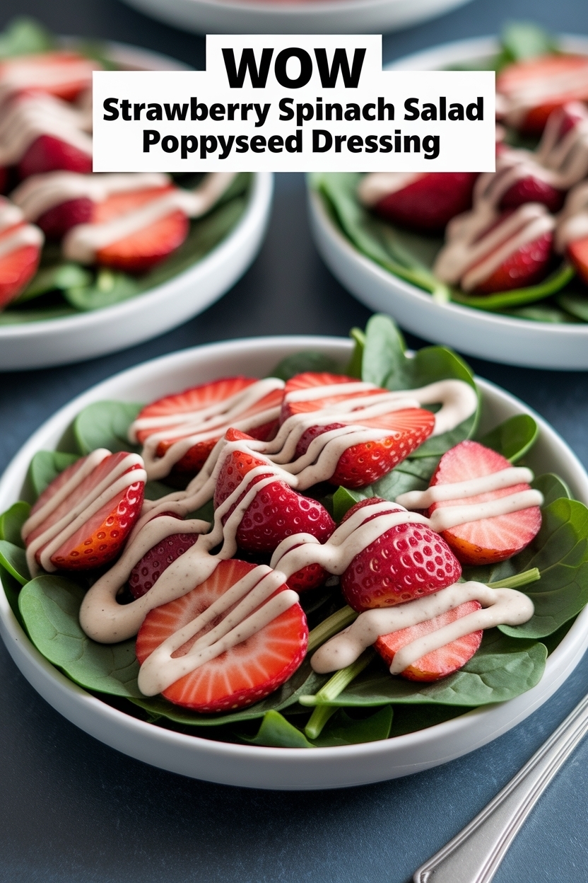 strawberry spinach salad poppyseed dressing