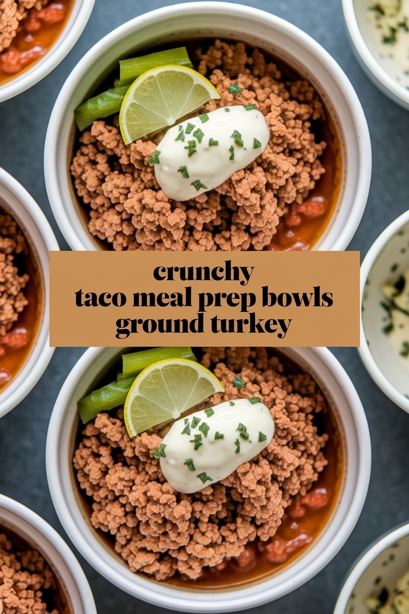 taco meal prep bowls recipe ground turkey