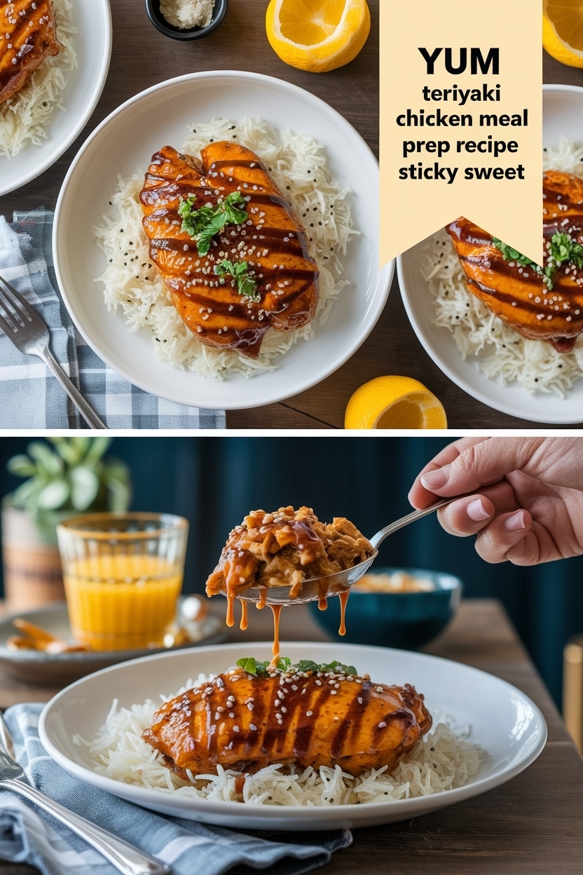 teriyaki chicken meal prep recipe sticky sweet