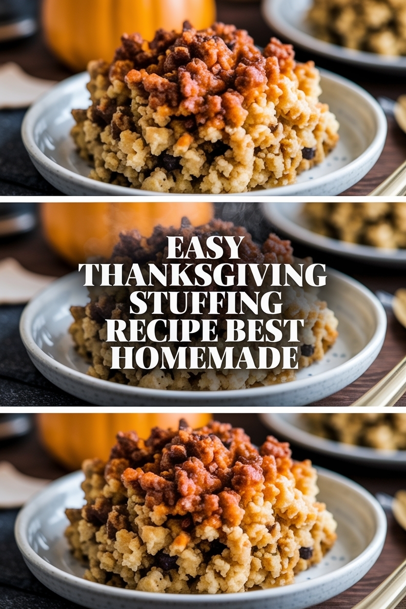 thanksgiving stuffing recipe best homemade