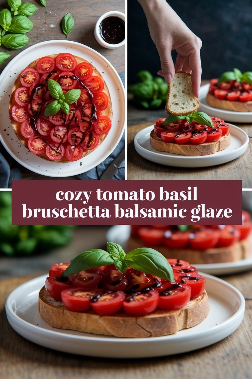 tomato basil bruschetta balsamic glaze