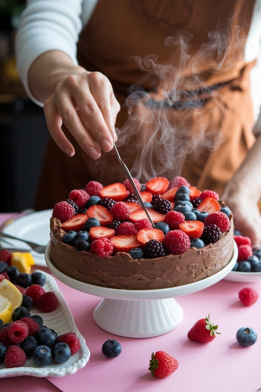 valentine dessert charcuterie board berries chocolate