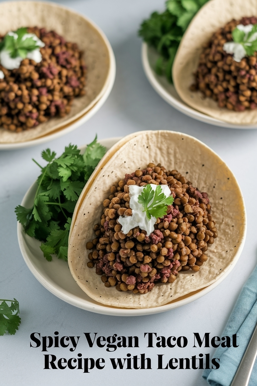 vegan taco meat recipe with lentils