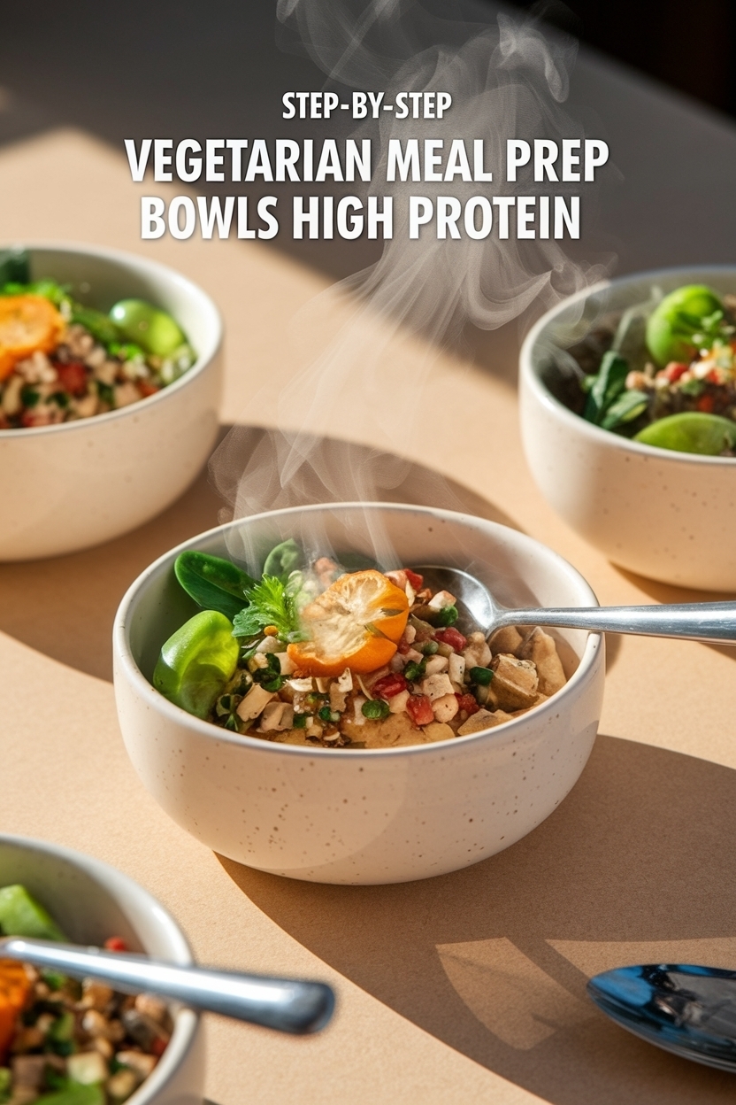 vegetarian meal prep bowls high protein