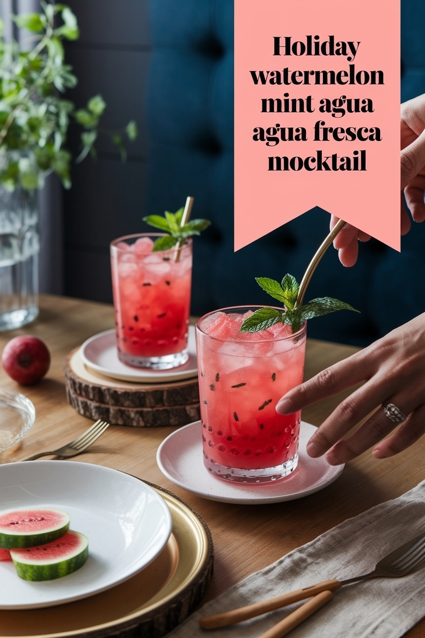 watermelon mint agua fresca mocktail