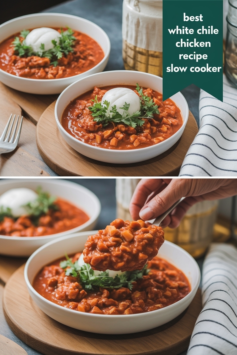 white chicken chili recipe slow cooker
