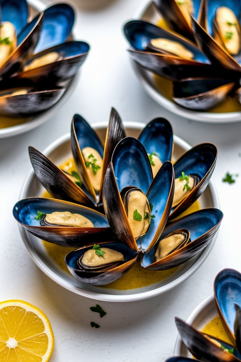 white wine mussels recipe garlic butter
