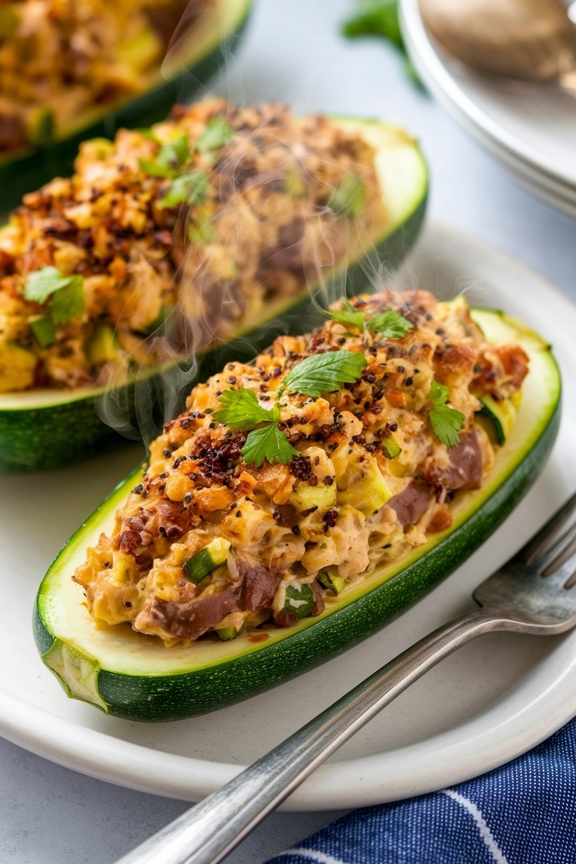 zucchini boats recipe keto stuffed